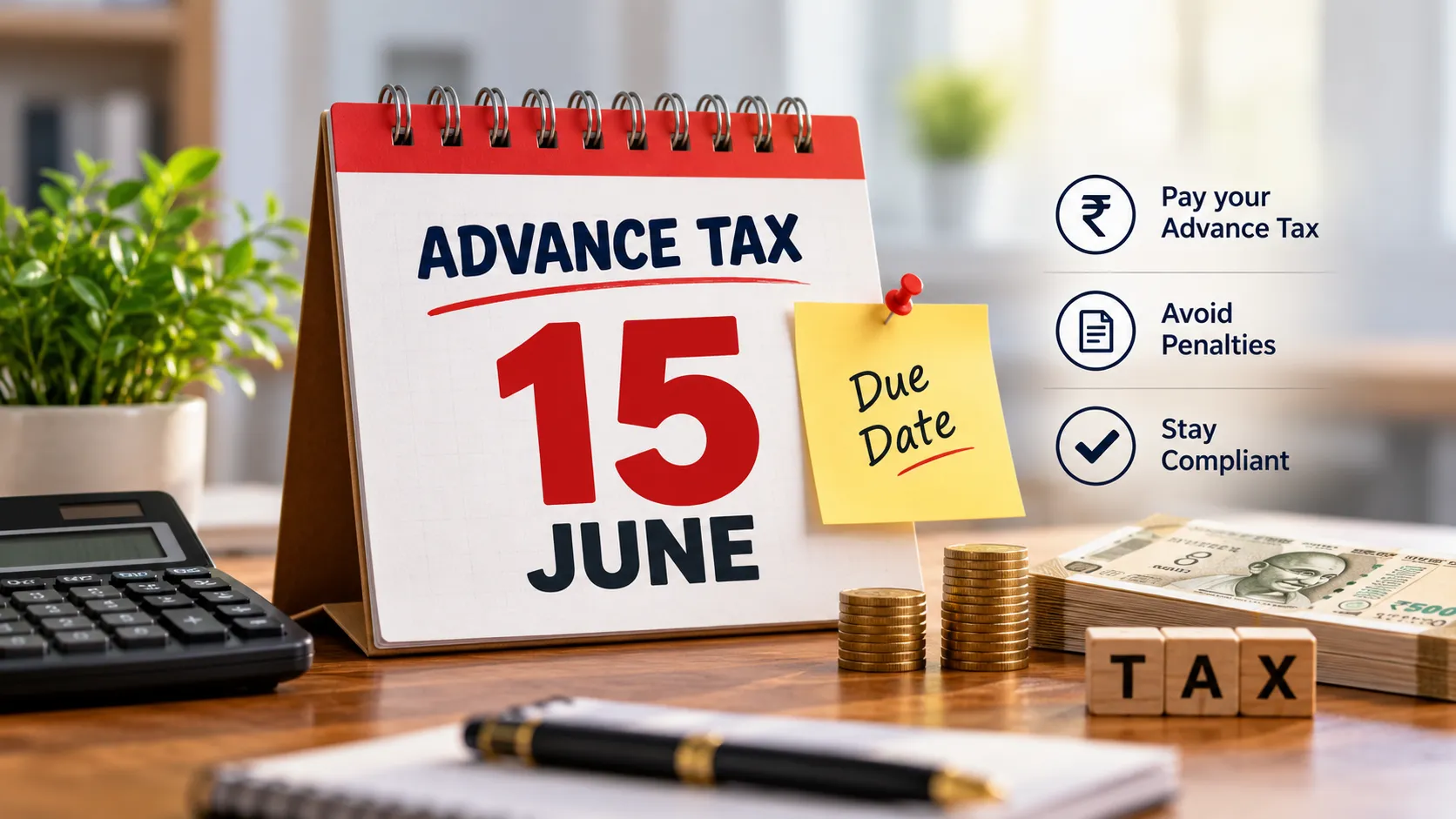 Advance tax the 15 June