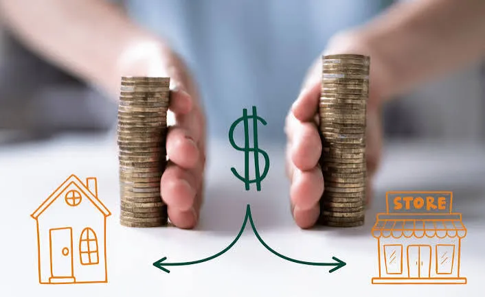 Keep business and personal money in separate
