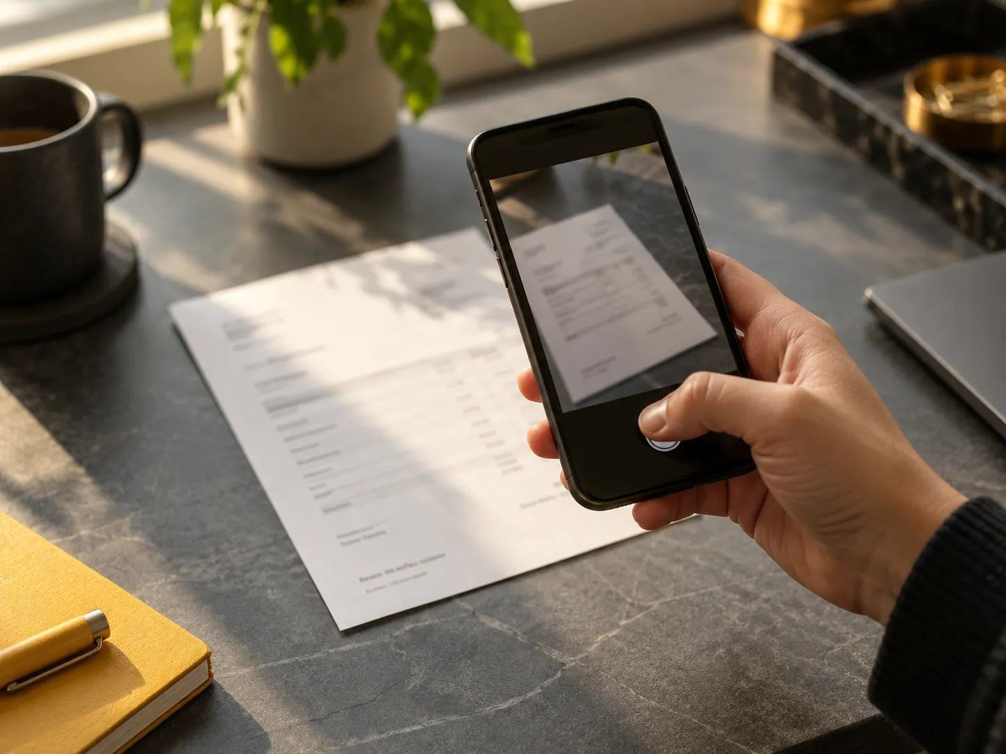 A bill being sent to the accounts team on WhatsApp